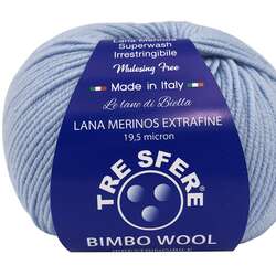 BIMBO WOOL bleu ciel 50g