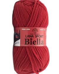 LANA SPORT BIELLA rouge 50g