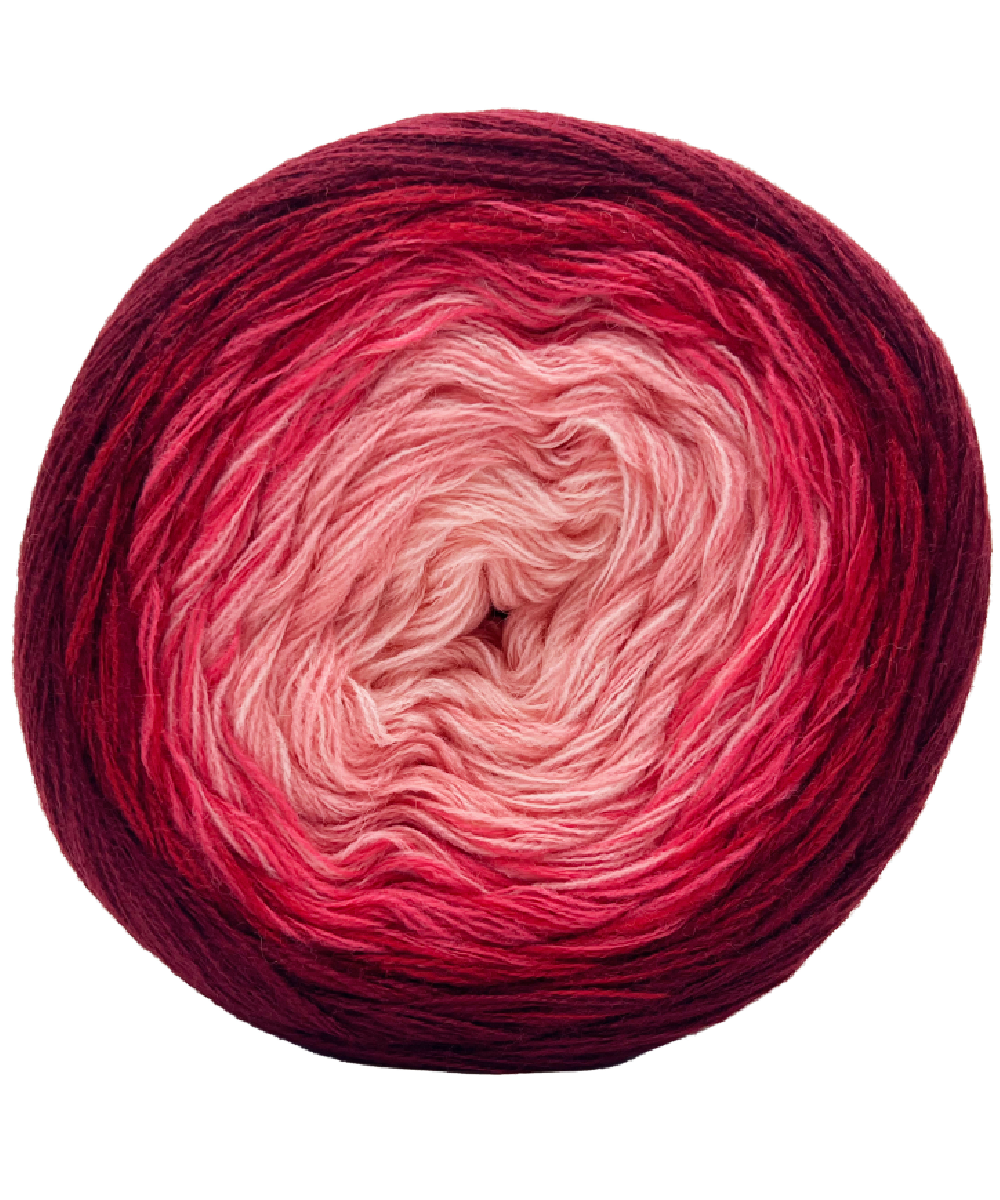 WOOL MILU coeur de rose cerise 200g