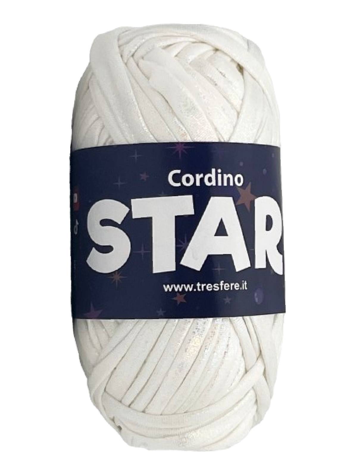 SWAN STAR LYCRA Blanc perlé irisé 100g