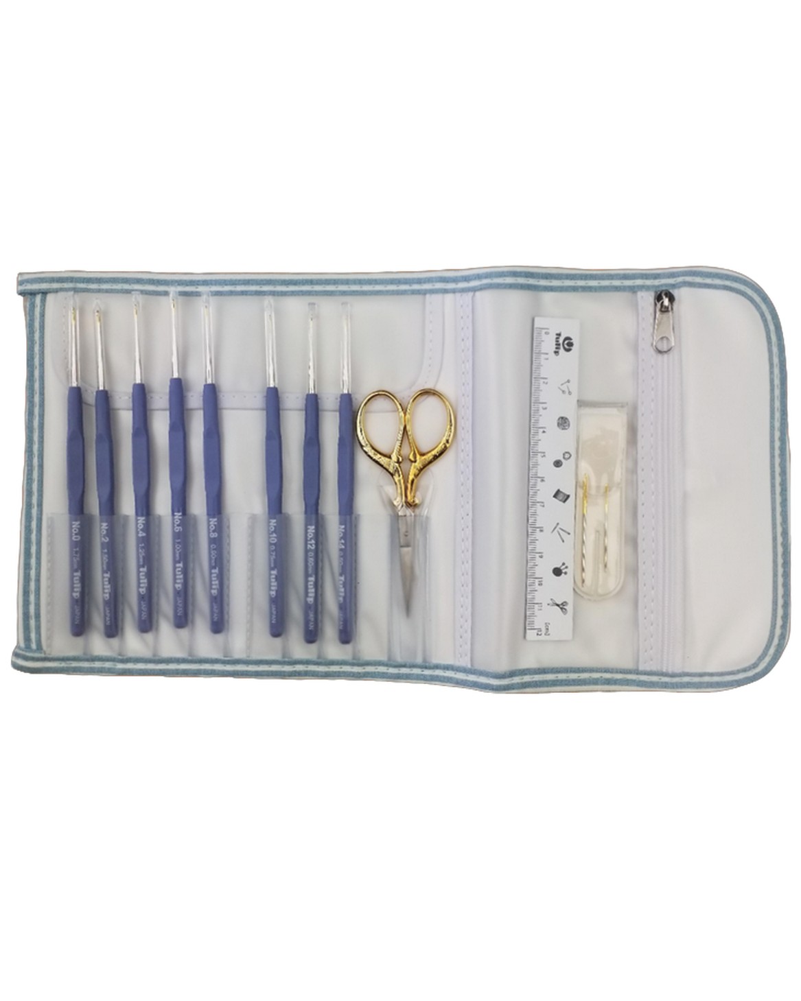 TULIP - Set de crochets ergonomiques Etimo Acier Gold 0,50 mm - 1,75 mm