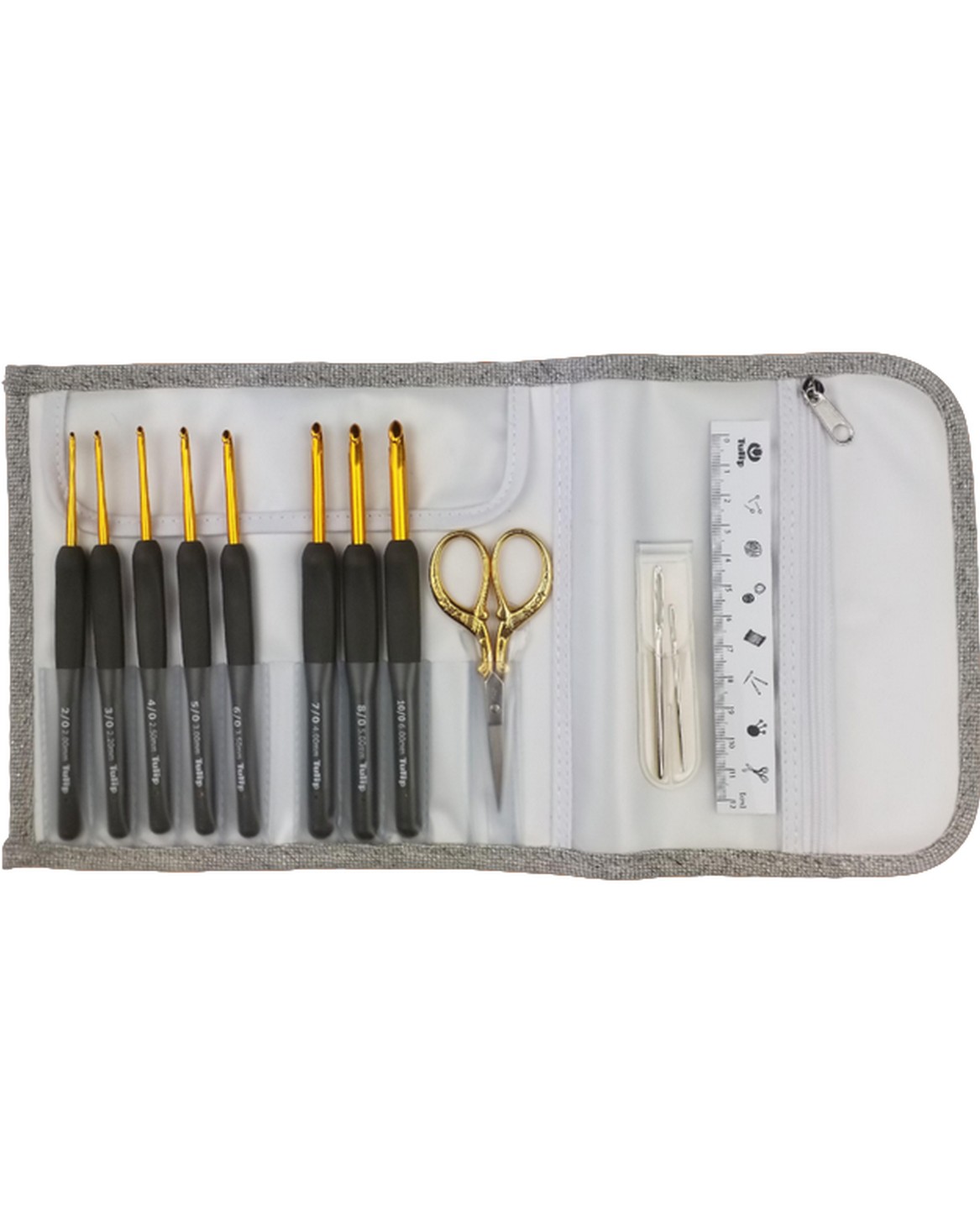 TULIP - Set de crochets ergonomiques Etimo Premium Gold 2 mm – 6 mm